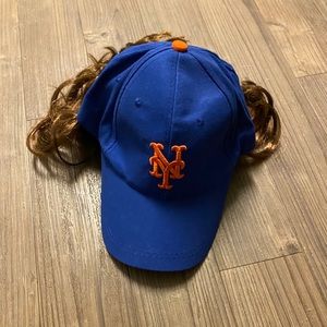 NY Mets Jacob DeGrom Hair Hat Baseball Cap